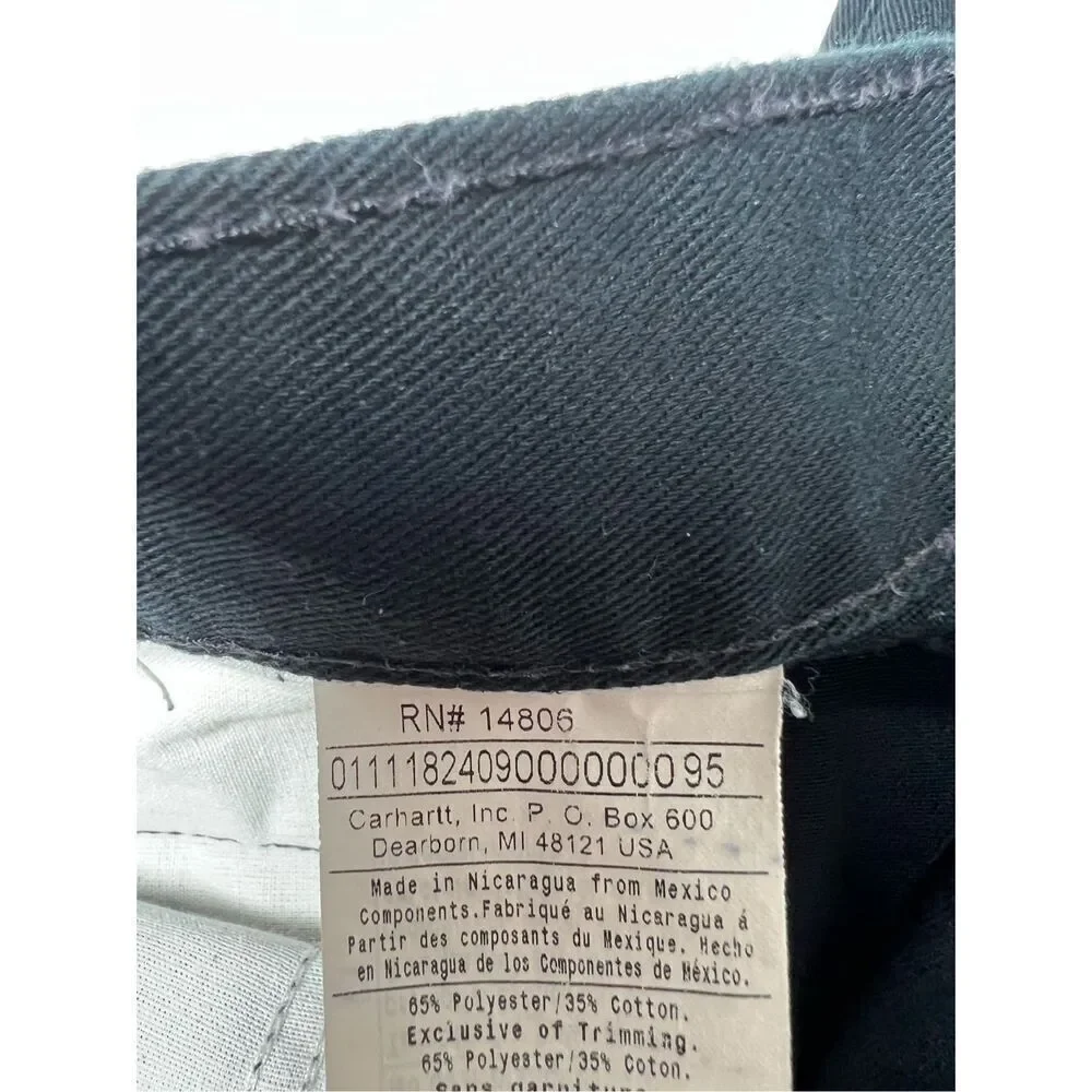 Carhartt Black Chino Pants - Men’s Size 38 x 34 Relaxed Fit